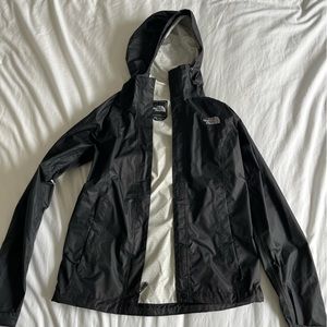 North Face rain jacket, black, size XS